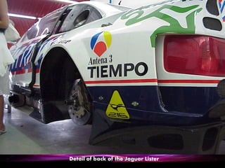 Detail of back of the Jaguar Lister
 