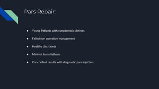 Pars Inj spondylolisthesis.pptx