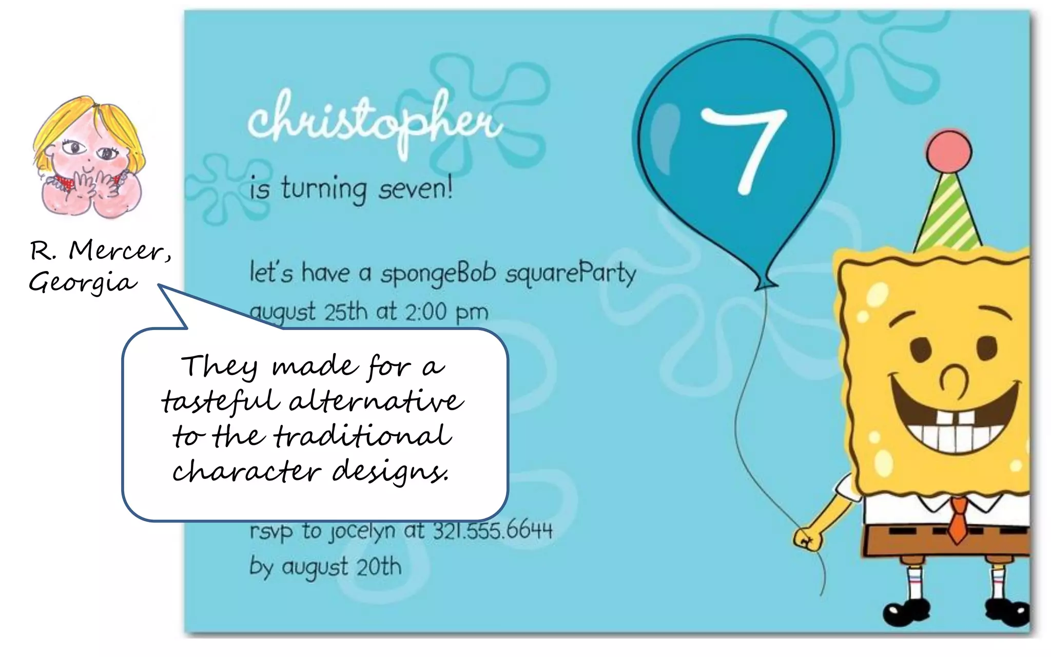 Spongebob Birthday Party Invites