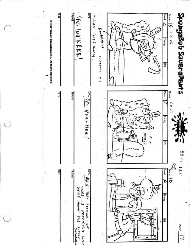 Spongebob squarepants script for educational purposes בובספוג מכנסמרובע ...