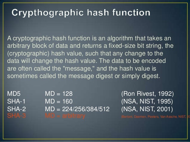 SHA-3, Keccak & Sponge function