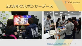 2018年のスポンサーブース
7https://t.co/3GXAQ4MHVk より
 