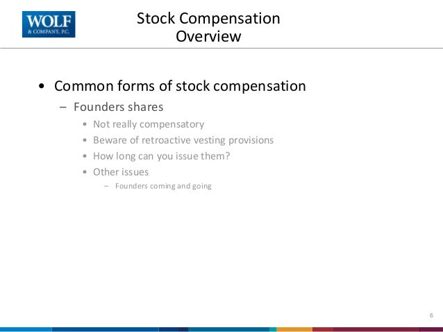 Stock options compensation