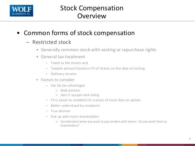 Stock options startup compensation