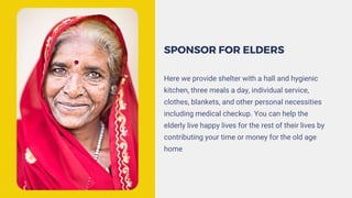 sponsor an elderly woman