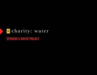 SPONSOR A WATER PROJECT
 