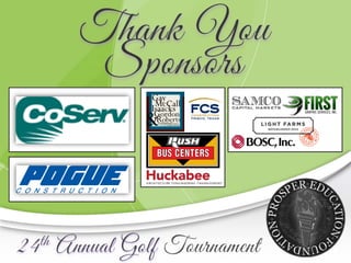PEF Golf Tournament Sponsors