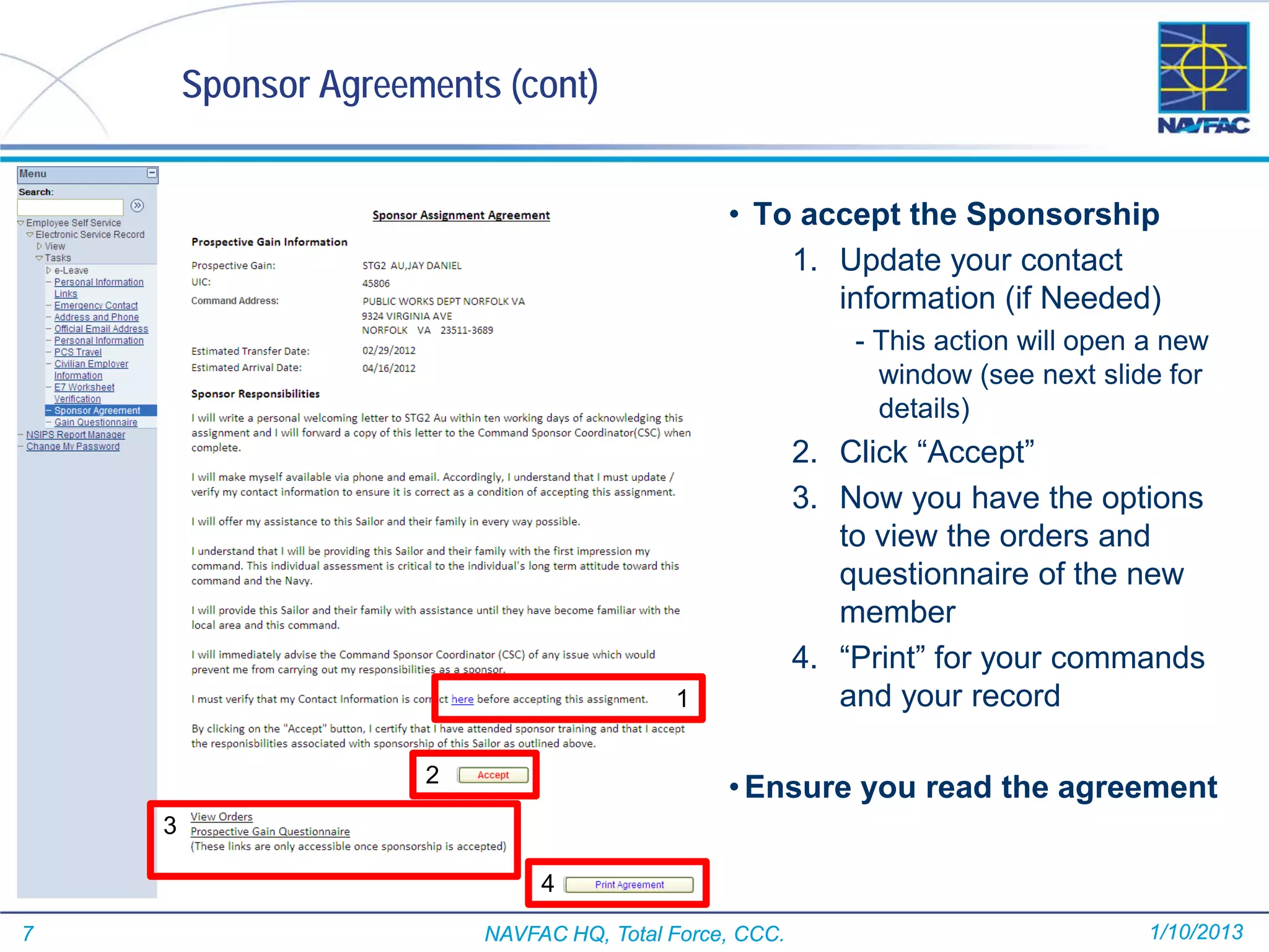 Sponsorship in CIMS step by step | PDF