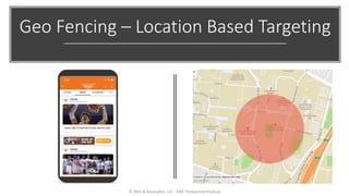 Geo Fencing – Location Based Targeting
© Weil & Associates, LLC - DBA TheSponsorshipGuy
 