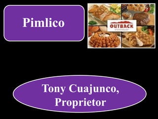 Tony Cuajunco,
Proprietor
Pimlico
 