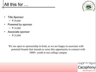 Sponsorship presentation | PPT
