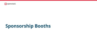 Sponsorship Booths
 