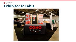 Exhibitor 6’ Table
 