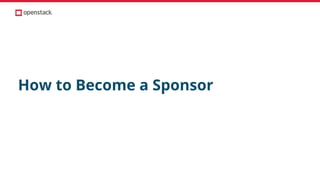 How to Become a Sponsor
 
