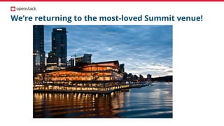 Sponsor Webinar  - OpenStack Summit Vancouver 2018
