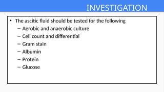 Spontaneous bacterial peritonitis ..pptx