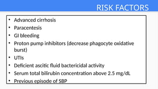 Spontaneous bacterial peritonitis ..pptx
