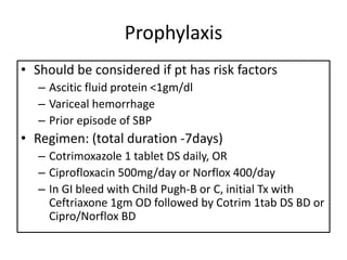 Spontaneous Bacterial Peritonitis (SBP) | PPTX
