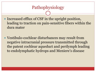 Spontaneous Intracranial Hypotension.pptx