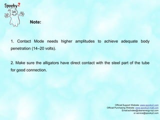 Spooky2 Contact Mode Instructions | PPT