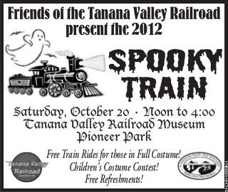 Free Train Rides for those in Full Costume!




                                              17403021-10-17-12
       Children’s Costume Contest!
            Free Refreshments!
 
