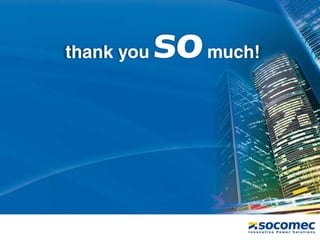 Gruppo SOCOMEC
Presentazione generale (aggiornata al 18/04/2016)
9
 