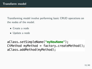 Spoon: Open Source Library to analyze, rewrite, transform, transpile ...