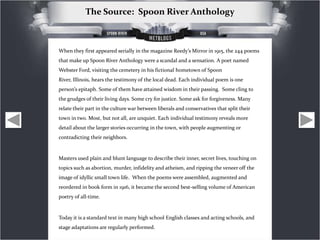 The Spoon River Metblog | PPT