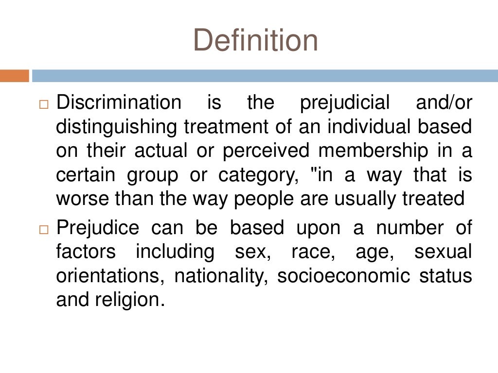 Social Prejudice