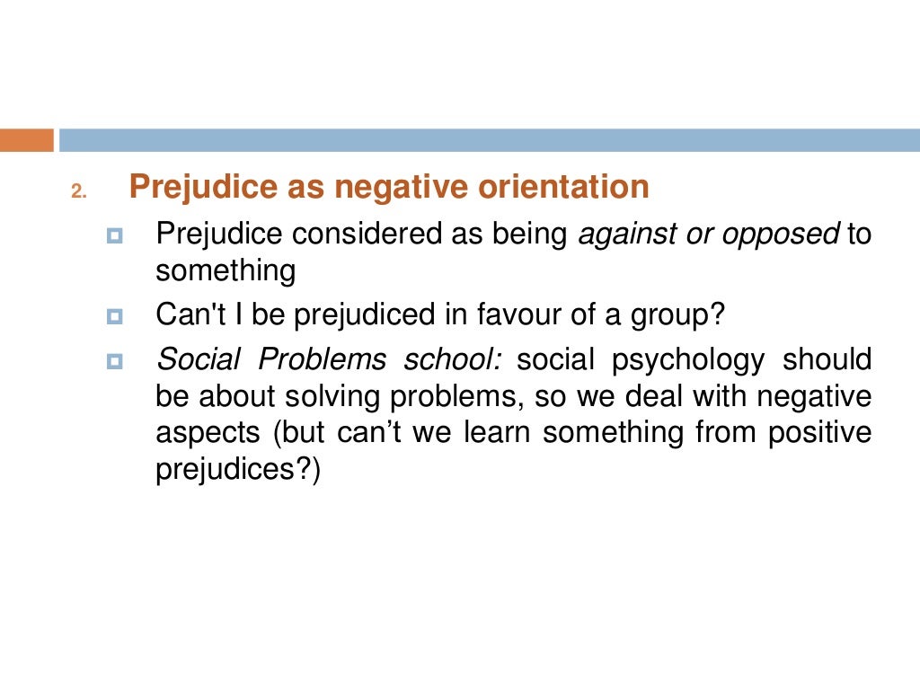Social Prejudice