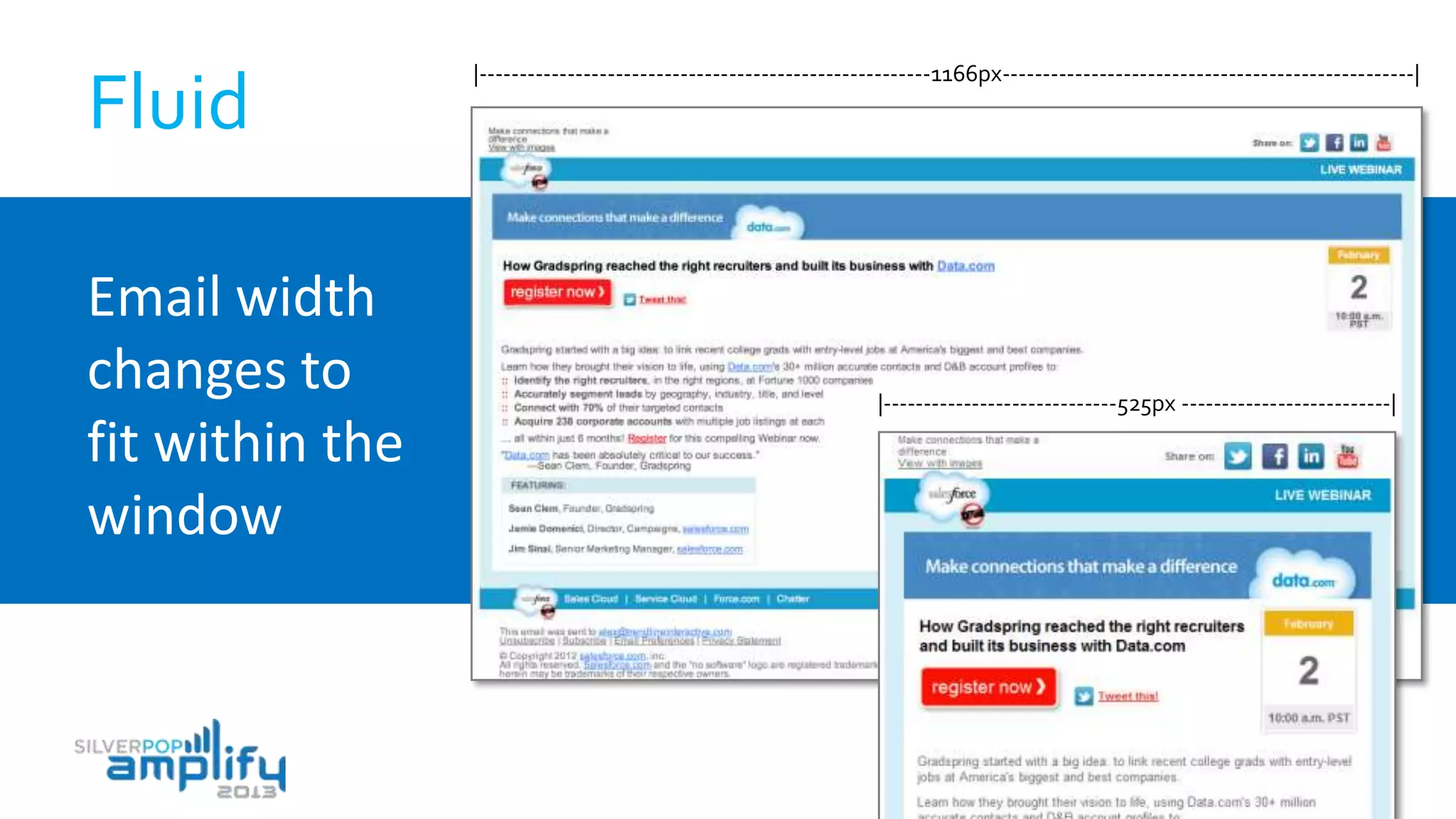 Fluid
Email width
changes to
fit within the
window
|--------------------------------------------------------1166px---------------------------------------------------|
|-----------------------------525px --------------------------|
 