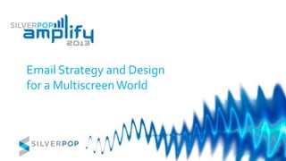 Email Strategy and Design
for a MultiscreenWorld
 