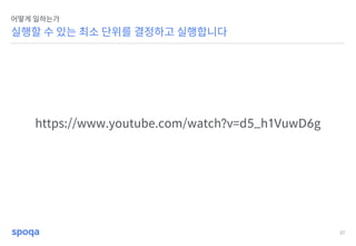 37
실행할 수 있는 최소 단위를 결정하고 실행합니다
어떻게 일하는가
https://www.youtube.com/watch?v=d5_h1VuwD6g
 