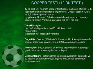 Ken Testi Sporda performans testleri | PPT