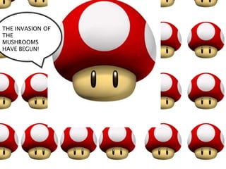 THE INVASION OF THE MUSHROOMS HAVE BEGUN!
