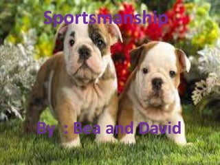 Sportsmanship
By : Bea and David
 