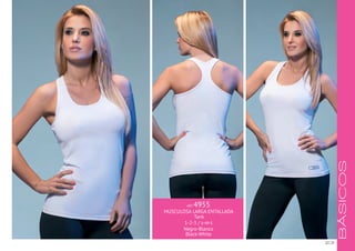ART. 4955
MUSCULOSA LARGA ENTALLADA
Tank
1-2-3 / s-m-l
Negro-Blanco
Black-White
23
BÁSICOS
 