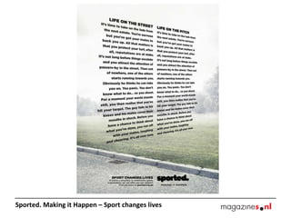 Sported. Making it Happen – Sport changes lives  