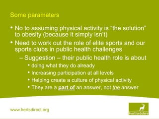 Public Health Risks Sporting Events Sport and physical activity public health stakeholder event | PPTX