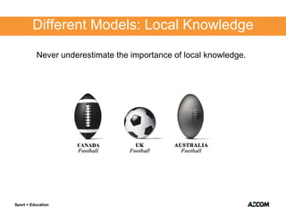 Sport + Education Different Models: Local Knowledge 