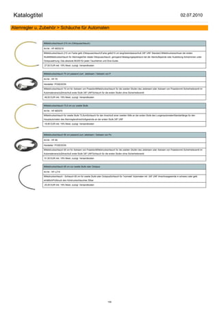 Katalogtitel                                                                                                                                          02.07.2010

Atemregler u. Zubehör > Schäuche für Automaten


               Mitteldruckschlauch 210 cm (Oktopusschlauch)

               Art.Nr.: HF-MDS210

               Mitteldruckschlauch 210 cm Farbe gelb (Oktopusschlauch)Farbe gelb210 cm langGewindeanschluß 3/8" UNF Standard Mitteldruckanschluan der ersten
               StufeMitteldruckschlauch für AtemreglerDer ideale Oktopusschlauch, genügend Bewegungsspielraum bei der Atemluftspende oder Ausbildung-Schwimmen unter
               Octopusatmung. Das absolute MUSS für jeden Tauchlehrer und Dive-Guide.

               27,00 EUR inkl. 19% Mwst. zuzügl. Versandkosten


               Mitteldruckschlauch 70 cm passend zum Jetstream / Xstream von P

               Art.Nr.: HF-70

               Hersteller: POSEIDON

               Mitteldruckschlauch 70 cm für Xstream von PoseidonMitteldruckschlauch für die zweiten Stiufen des Jetstream oder Xstream von Poseidonmit Sicherheitsventil im
               AutomatenansclußAnschluß erste Stufe 3/8" UNFSchlauch für die ersten Stufen ohne Sicherheitsventil

               48,00 EUR inkl. 19% Mwst. zuzügl. Versandkosten


               Mitteldruckschlauch 73,5 cm zur zweite Stufe

               Art.Nr.: HF-MDS70

               Mitteldruckschlauch für zweite Stufe 73,5cmSchlauch für den Anschluß einer zweiten Stife an der ersten Stufe des LungenautomatenStandartlänge für den
               Hauptautomaten des AtemreglersAnschlußgewinde an der ersten Stufe 3/8" UNF

               18,95 EUR inkl. 19% Mwst. zuzügl. Versandkosten



               Mitteldruckschlauch 90 cm passend zum Jetstream / Xstream von Po

               Art.Nr.: HF-90

               Hersteller: POSEIDON

               Mitteldruckschlauch 90 cm für Xstream von PoseidonMitteldruckschlauch für die zweiten Stiufen des Jetstream oder Xstream von Poseidonmit Sicherheitsventil im
               AutomatenansclußAnschluß erste Stufe 3/8" UNFSchlauch für die ersten Stufen ohne Sicherheitsventil

               51,00 EUR inkl. 19% Mwst. zuzügl. Versandkosten


               Mitteldruckschlauch 95 cm zur zweite Stufe oder Octopus

               Art.Nr.: HF-LZ10

               Mittedruckschlauch - Schlauch 95 cm für zweite Stufe oder OctopusSchlauch für "normale" Automaten mit 3/8" UNF Anschlussgewinde in schwarz oder gelb
               erhältlichPrüfdruck des Hchdruckschlauches 30bar

               25,55 EUR inkl. 19% Mwst. zuzügl. Versandkosten




                                                                              159
 