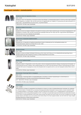 Katalogtitel                                                                                                                                           02.07.2010

Tauchsport Jacketts > Jackettzubehör


                Backplate aus Carbon ohne Gegenplatte und Harness

                Art.Nr.: IC-CAR

                Backplate aus Carbon ohne Gegenplatte und Harnesssuper leichtes Carbon-Backplate - das ReisebackplateLanglöcher für Harness aus 50mm breiten Gurtpassend
                für viele Wingjacketts von Divesystem, OMS, Dive Ride usw.Seit dem die Fluggesellschaften kein Freigebäck für Tauchausrüstung mehr geben zählt jedes Kilo, mit
                diesem Carbon - Verbundwerkstoff kann man schon einmal 4 - 6 kg Gewicht einsparen.

                185,00 EUR inkl. 19% Mwst. zuzügl. Versandkosten


                Backplate aus Edelstahl V4A ohne Harnes

                Art.Nr.: IC-BP

                Backplate ohne Harnes aus Edelstahl V4AEdelstahl V4ALanglöcher für Harness aus 50mm breiten Gurtalle Bohrungen und Durchbrüche entgratetpassend für viele
                Wingjacketts von Divesystem, OMS, Dive Ride usw.Abmessungen des Backplate: Breite oben 23cm, Breite unten 30cm, Länge 40cmWem dieses Backplatte zu
                klein ist der kann bei uns noch ein Backplate extra groß bestellen.

                68,50 EUR inkl. 19% Mwst. zuzügl. Versandkosten


                Backplate gross, mit Gegenplatte (Singelflaschenadapter)

                Art.Nr.: IC-4001

                Backplattte gross, mit Gegenplatte als SingelflaschenadapterMaterial Edelstahl (V4A)Backplatt groß 5mm dickSingelaflaschenadapter 4mm
                dickStandardlochabstand, geeignet für alle Wingsim Bild von oben 2. Reihe

                170,00 EUR inkl. 19% Mwst. zuzügl. Versandkosten



                Backplate mit Harness

                Art.Nr.: IC-BPH

                Backplate mit Harness aus Edelstahl V4AEdelstahl V4AHarness aus 50mm breiten Gurt6 D-Ringe aus 5,5 mm EdelstahldrahtScooterringSchrittgurt fest am
                Backplate angenäht.linke Seite der Begurtung mit Schloss zum Öffnen.BrustgurtFarbe der Gurte schwarz

                128,50 EUR inkl. 19% Mwst. zuzügl. Versandkosten



                Backplate, klein, Singelflaschenadapter

                Art.Nr.: IC-4000

                Singelflaschenadapter für WingjacketsWer an seinem Wing-Jackett an Stelle des Doppelgerätes Monoflaschen befestigen will benötigt dieses Mini-Backplatte. Die
                Flaschenspanngurte sind extra zu Bestellen. Dieser Sinelflaschenadapter wird von hinten auf das Wing Geschraubt. Schlitze für Flaschenspanngute sind mehrere
                eingarbeitet. Beim tauchen mit Doppelgerät kann dieses kleine Backplatte einfach herumgedreht werden und unter dem Doppelgerät verbleiben.Weitere infos.hier
                klicken

                97,00 EUR inkl. 19% Mwst. zuzügl. Versandkosten


                BeSea Backplate -Flaschentrage Platform für Doppelgeräte

                Art.Nr.: IC-012

                BeSea Backplate - Flaschentrage Platform für DoppelgeräteBackplate um das BeSea von Poseidon Doppelpacktauglich zu machenHartpack aus
                PlastmaterialBefestigung für das BeSea vorbereitet.passenden Bolzensatz gleich mitbestellen

                UVP: 198,00 EUR inkl. 19% Mwst. zuzügl. Versandkosten

                0,00 EUR inkl. 19% Mwst. zuzügl. Versandkosten


                BeSea Bolzensatz

                Art.Nr.: IC-00093

                BeSea Bolzensatz zur Montage von Doppelgerätenfür das Moduljacket von Poseidon zum Umbau für Doppeltauchflaschensehr hochwertiges Tech-Tragesystem
                aus 1000 Denier Ballistic mit VentoMesh (Mit Lycra laminiertes Polymergewebe)HybroBack Rückenplatte mit weichem Oberteil und hartem Unterteil40cc System
                zum vielseitigen Befestigen von Zubehörjeweils 1 gekröpfter D-Ring (40cc System)auf dem Schultergurt und je 2 x 6 Befestigungslöcher pro Bauchgurtseite4 x 2
                Befestigungslöcher auf den SchultergurtenBauchgurtgröße für M-XXL mit Schrittgurt und ScooterringDie ergonomische Merkmale eines professionellen Rucksacks
                und die Vielzahl an Einstellungsmöglichkeiten machen dieses Harness einmalig. Keine steifen oder wunden Schultern mehr nach dem Tauchgang durch das Tragen
                schwerer Flaschen unter Wasser und an Land. Sie können Sie das Harness völlig an Ihren Körper angepasst einstellen, was mehr Komfort beim Tragen ermöglicht.
                Alle Besea Wings können an dieses Harness montiert werden.

                69,00 EUR inkl. 19% Mwst. zuzügl. Versandkosten




                                                                                  175
 