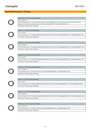 Katalogtitel                                                                                                                                        02.07.2010

Werkstattausrüstung > O-Ringe


               O-Ring 25,12 x 1,7 mm FPM, gut Sauerstoffverträglich

               Art.Nr.: LB-25,12X1,7

               10 Stück O-Ringe 25,12mm x 1,7 mm z.B. für Hochdruckkolben der meisten Kolbengesteuerter Automaten.Hochdruckkolben der ersten Stufen von Cressi,
               Sherwood, Genius, Scubapro usw.Härte: 80 Shore, auch für 300bar geeignetMaterial FPM - gut Sauerstoffverträglich ( Viton )

               8,50 EUR inkl. 19% Mwst. zuzügl. Versandkosten



               O-Ring 4,4 x 1,7 mm FPM, gut Sauerstoffverträglich

               Art.Nr.: LB-4,4X1,7

               10 Stück O-Ringe 4,4 mm x 1,7 mmpassend bewegliche WinkelstückeHärte: 80 Shore, auch für 300bar geeignetMaterial FPM - gut Sauerstoffverträglich ( Viton )

               2,35 EUR inkl. 19% Mwst. zuzügl. Versandkosten




               O-Ring 4,48 x 1,78 mm FPM, gut Sauerstoffverträglich

               Art.Nr.: LB-4,48X1,78

               10 Stück O-Ringe 4,48 mm x 1,78 mmpassend bewegliche WinkelstückeHärte: 80 Shore, auch für 300bar geeignetMaterial FPM - gut Sauerstoffverträglich ( Viton )

               4,80 EUR inkl. 19% Mwst. zuzügl. Versandkosten




               O-Ring 6,35 x 1,78 mm FPM, gut Sauerstoffverträglich

               Art.Nr.: LB-6,1X1,6

               10 Stück O-Ringe 6,1 mm x 1,6 mmpassend bewegliche WinkelstückeHärte: 80 Shore, auch für 300bar geeignetMaterial FPM - gut Sauerstoffverträglich ( Viton )

               2,95 EUR inkl. 19% Mwst. zuzügl. Versandkosten




               O-Ring 7,66 x 1,78 mm FPM, gut Sauerstoffverträglich

               Art.Nr.: LB-7,66X1,78

               10 Stück O-Ringe 7,66mm x 1,78 mmHärte: 80 Shore, auch für 300bar geeignetMaterial FPM - gut Sauerstoffverträglich ( Viton )

               3,60 EUR inkl. 19% Mwst. zuzügl. Versandkosten




               O-Ring 8 x 1,5 mm FPM, gut Sauerstoffverträglich

               Art.Nr.: LB-8X1,5

               10 Stück O-Ringe 8 mm x 1,5 mmpassend bewegliche WinkelstückeHärte: 80 Shore, auch für 300bar geeignetMaterial FPM - gut Sauerstoffverträgli8h ( Viton )

               2,95 EUR inkl. 19% Mwst. zuzügl. Versandkosten




               O-Ring 8,73 x 1,78 mm FPM, gut Sauerstoffverträglich

               Art.Nr.: LB-8,73X1,78

               10 Stück O-Ringe 8,73 mm x 1,78 mmpassend bewegliche WinkelstückeHärte: 80 Shore, auch für 300bar geeignetMaterial FPM - gut Sauerstoffverträglich ( Viton )

               2,45 EUR inkl. 19% Mwst. zuzügl. Versandkosten




               O-Ring 9,25 x 1,78 mm FPM, gut Sauerstoffverträglich

               Art.Nr.: LB-9,25X1,78

               10 Stück O-Ringe 9,25mm x 1,78 mmHärte: 80 Shore, auch für 300bar geeignetMaterial FPM - gut Sauerstoffverträglich ( Viton )

               4,90 EUR inkl. 19% Mwst. zuzügl. Versandkosten




                                                                              257
 