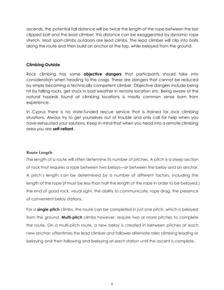 Sport climbing notes | PDF