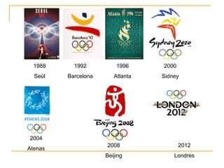 1988
Seúl
1992
Barcelona
1996
Atlanta
2000
Sidney
2004
Atenas
2008
Beijing
2012
Londres
 