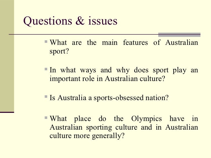 Sport in Australia