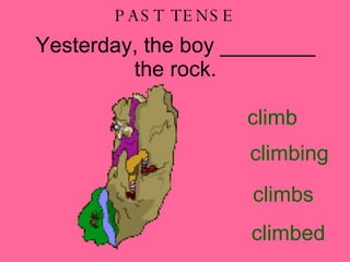 Sporting Past, Present, Future Tense verbs | PPT