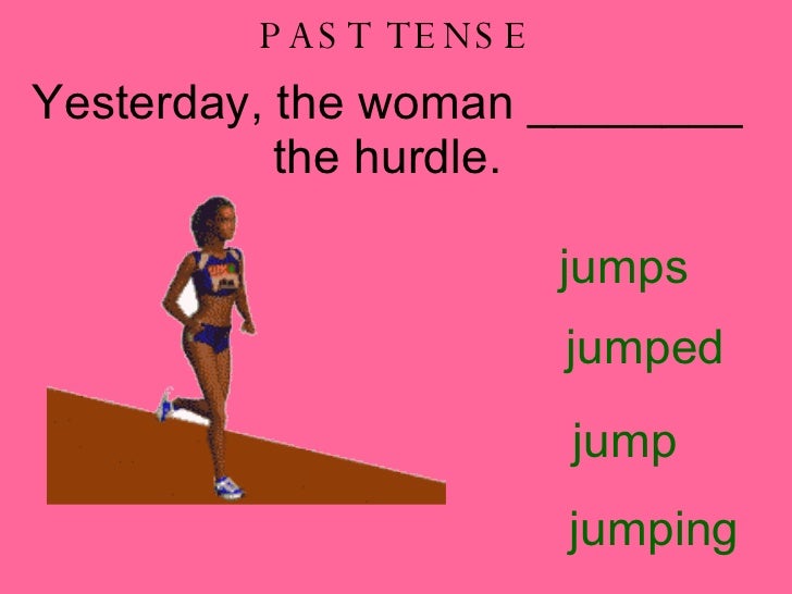 Sporting Past, Present, Future Tense verbs
