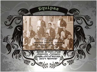 Equipas EQUIPA de 1922/23 que conquistou o primeiro Campeonato de Portugal para o Sporting  (Da esquerda para a direita e de cima para baixo) Henrique Portela, Cipriano dos Santos, Jorge Vieira; José Leandro, Filipe dos Santos, Joaquim Ferreira; Torres Pereira, Jaime Gonçalves, Francisco Stromp, João Francisco e Carlos Fernandes. 