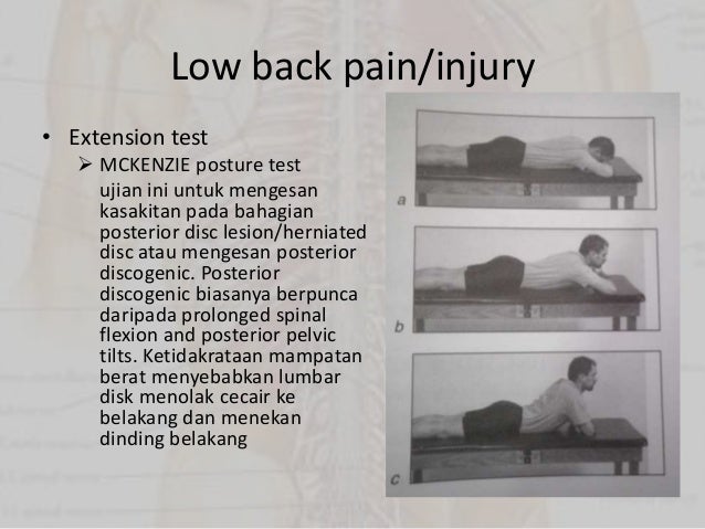 Sport Injuries - Back injury